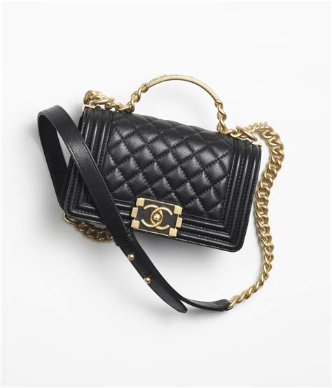 chanel boy bag shiny gold|Boy chanel handbag with handle, Grained shiny calfskin & gold .